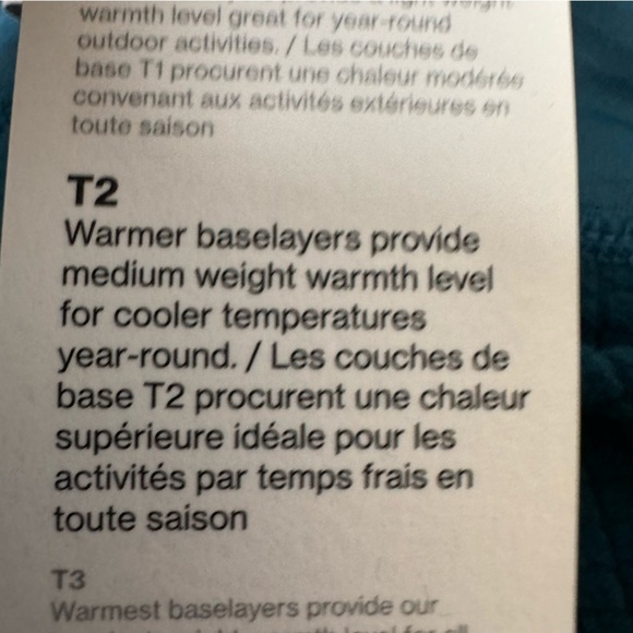 MEC Mountain Equipment Coop Blue T2 Baselayer Leggings Size XXL NWT​ - Picture 6 of 14